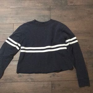 brandy striped crewneck